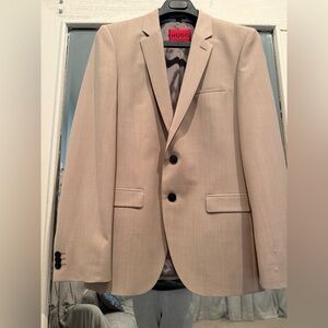 Men's Beige Blazer by Hugo Boss, size 38